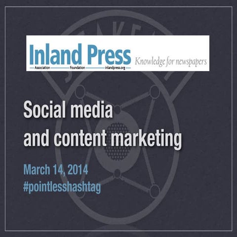 Social media and content marketing for newspapers