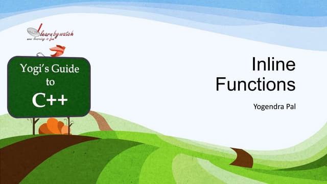 Inline function in C++
