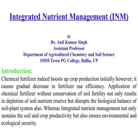 INutrientManagementbyDr.AnilKumarSinghRG.ppt