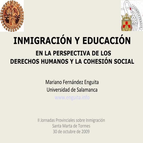 Inmigración y educación - Santa Marta.ppt