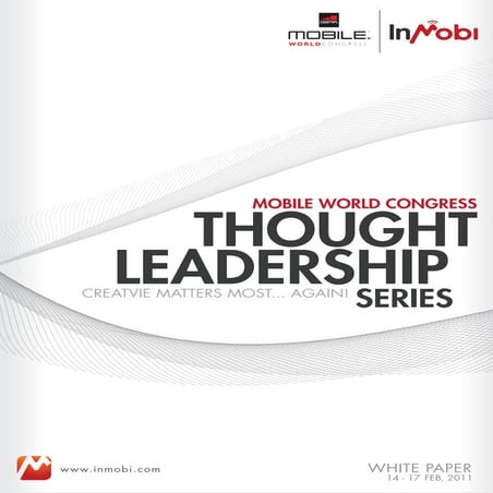 MOBILE WORLD CONGRESS - CREATIVE MATTERS MOST... AGAIN  