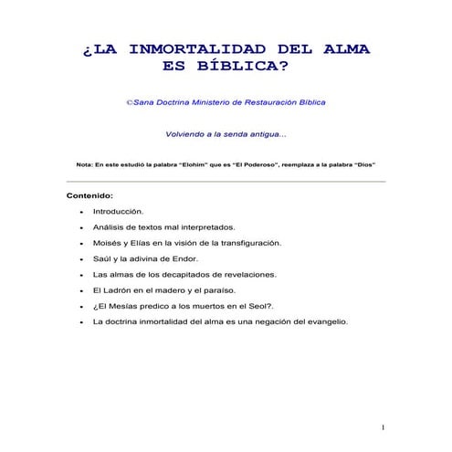 Inmortalidad | PDF
