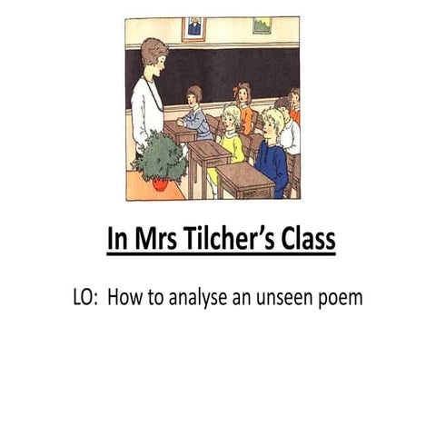 In mrs tilcher’s class