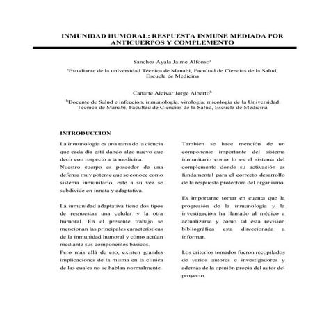 Inmunidad humoral-mediada-por-anticuerpos-y-sistema-decomplemento