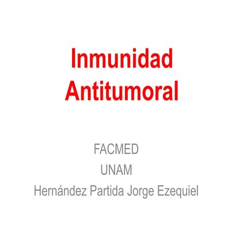 Inmunidad antitumoral