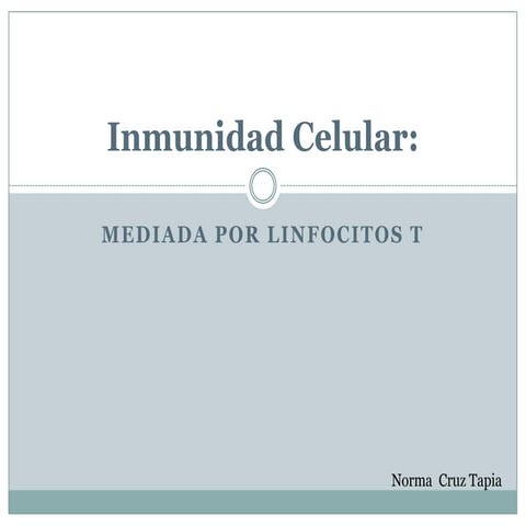 Inmunidad celular