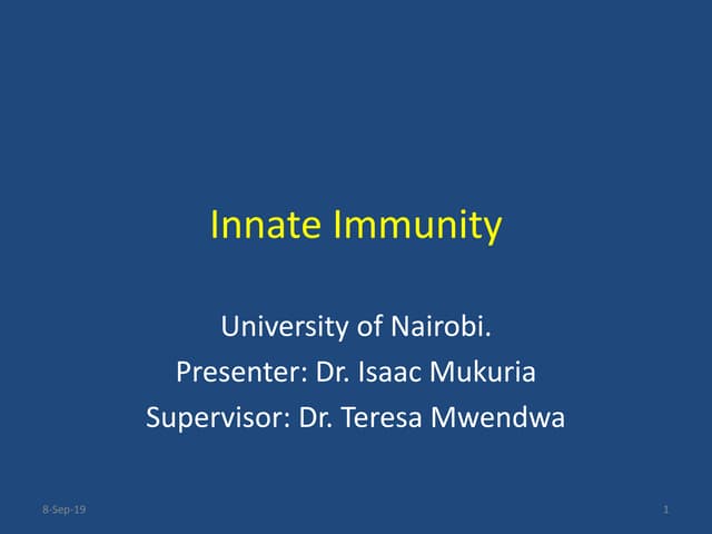 Understanding the Innate immune system