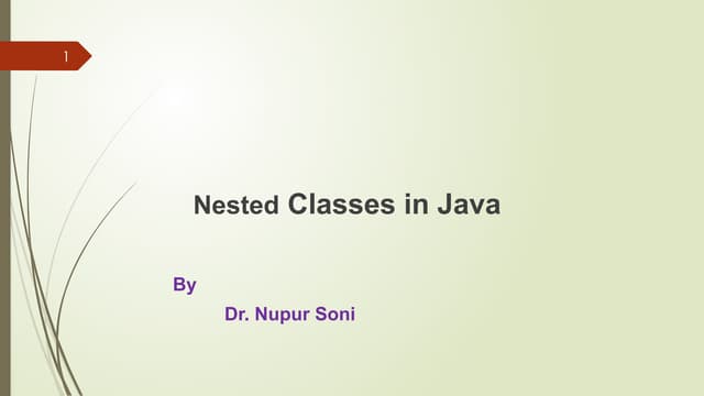 inner classes in java object oriented programming.pptx