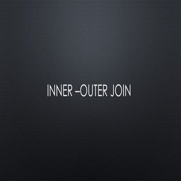 Understanding INNER JOIN in SQL with Practical Examples | PPTX