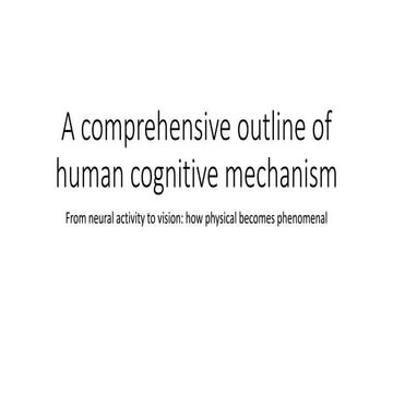A comprehensive outline of human cognitive mechanism