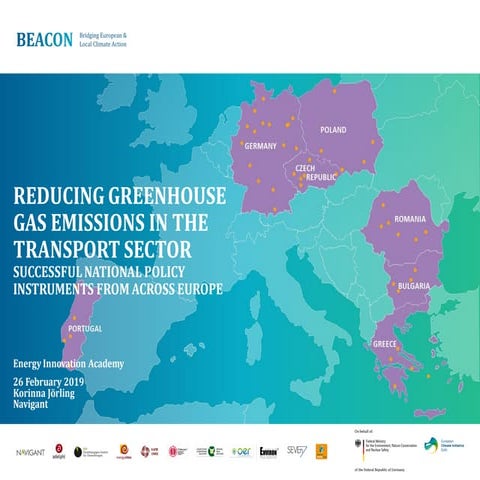 Reducing greenhouse gas emissions in the transport sector –Successful ...