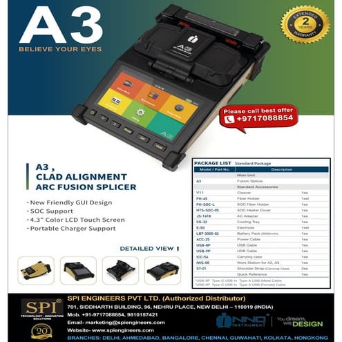 NEW INNO Instrument A3 Compact Hand Held Splicing Machine | PDF
