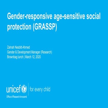 Gender-Responsive Age-Sensitive Social Protection (GRASSP)