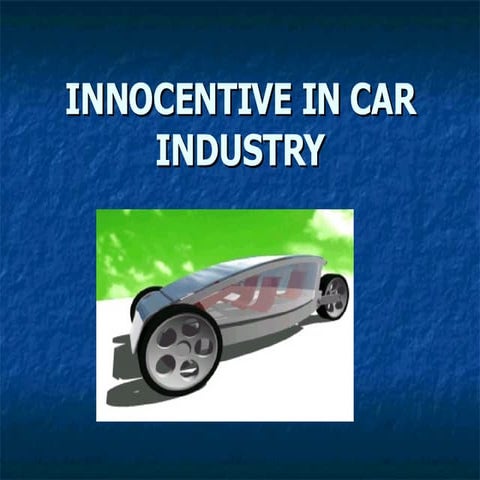 Innocentive In Car Industry