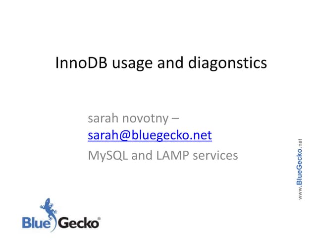 innodb usage and diagnostics