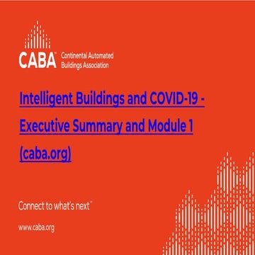 Intelligent Buildings and IAQ - COVID 