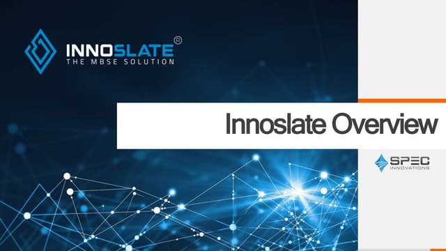 Innoslate Overview Ppt Innoslate Overview Ppt