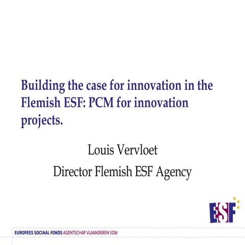 PCM for Innovation - Flanders