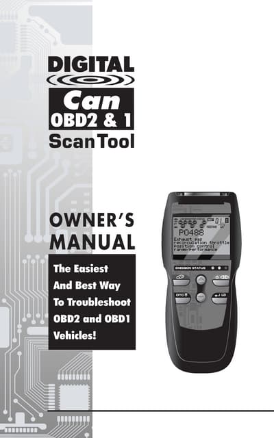 Innova 3123 GM OBD1 Code Reader User Manual | PDF