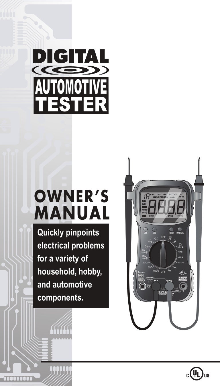 Innova 3340 Automotive Digital Multimeter (10 MegOhm/UL)