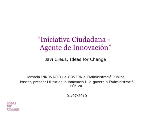 Iniciativas ciudadanas - el