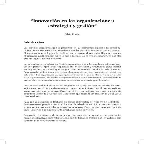 Competitividad e innovación en la empresa | PDF