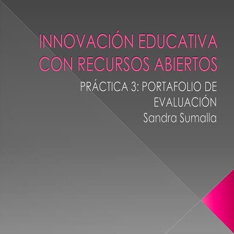 Práctica 3. Portafolio de evaluación