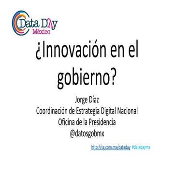 ¿Innovación en el gobierno?