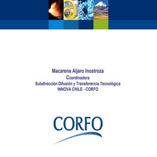 Innovación CORFO, por Macarena Aljaro