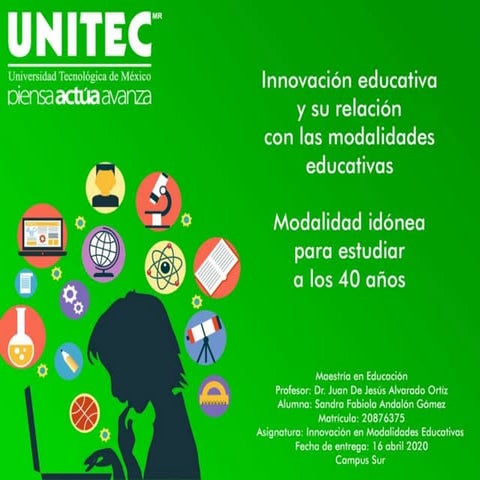 Innovacion educativa y su relacion con las modalidades educativas