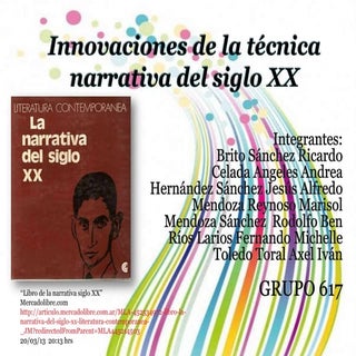 Innovaciones de la narrativa del si...