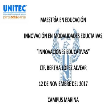 Innovaciones educativas