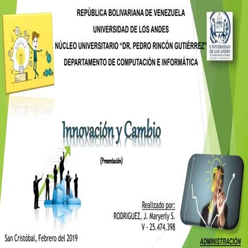 Innovacion y Cambio PRESENTACION