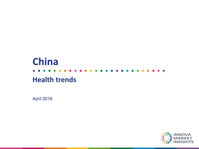 Food and Beverage trends in China and ASEAN markets by Innova Market Insights 