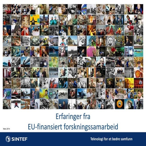 Innovasjonssamarbeid offentlig-privat innenfor EU forskningsprosjekter