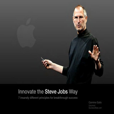 Innovate the Steve Jobs way; 7 principles