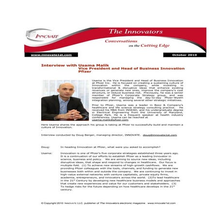 Innovation Frameworks in Healthcare