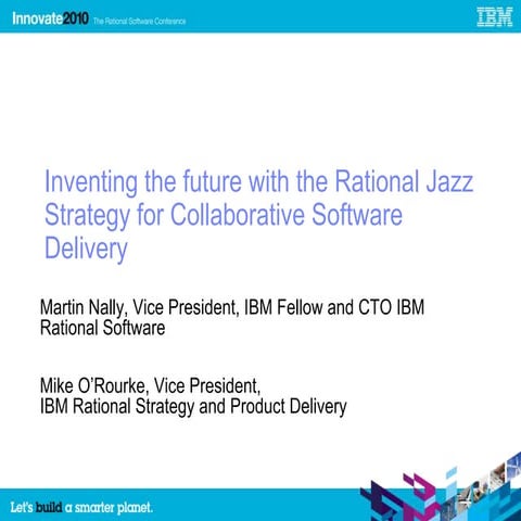 Innovate2010 jazz keynote