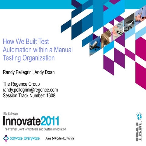 How We Built Test Automation within a Manual Testing Organization