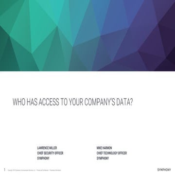 The Silicon Valley Security Debate: Demo by Symphony’s CTO and CSO