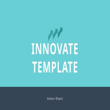 Innovate Templete for beginners to start