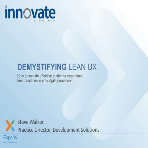 Demystifying LEAN UX