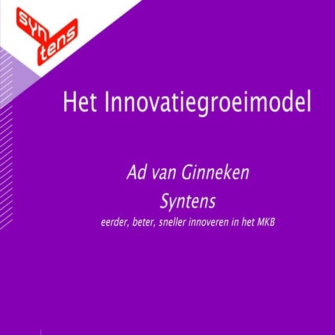 Innovatiegroeimodel