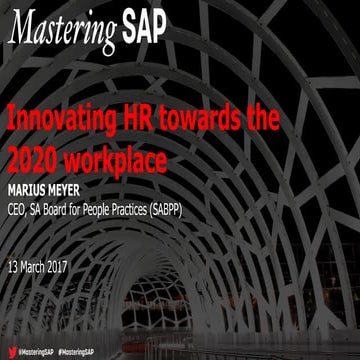 Innovating HR towards the 2020 workplace