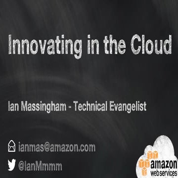 Innovating in the Cloud from #NimbusIGNITE