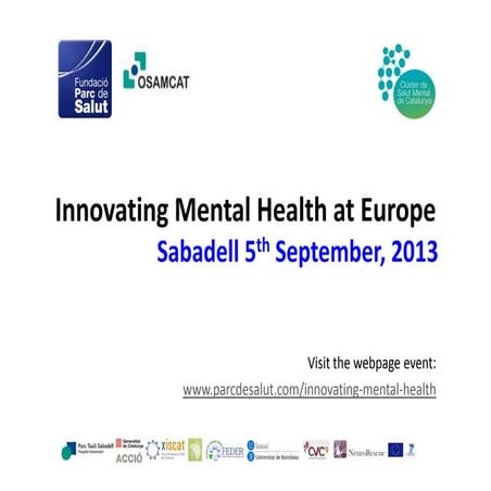 Innovating mental health at Europe - Catalonia (Spain) | PPT