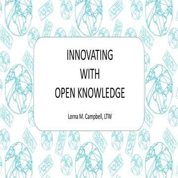Innovating with Open Knowledge