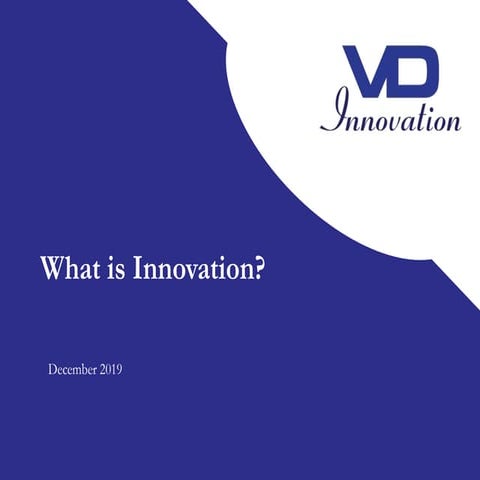 VDInnovation - What is Innovation?