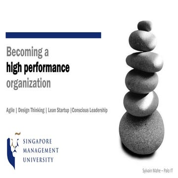 Becoming a high performance organization (Agile, Design Thinking, Lean Startu...