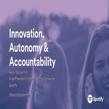 Innovation, Autonomy and Accountability